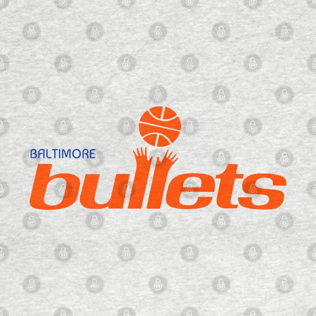 Baltimore Bullets Retro Defunct NBA Team Fan Art by darklordpug